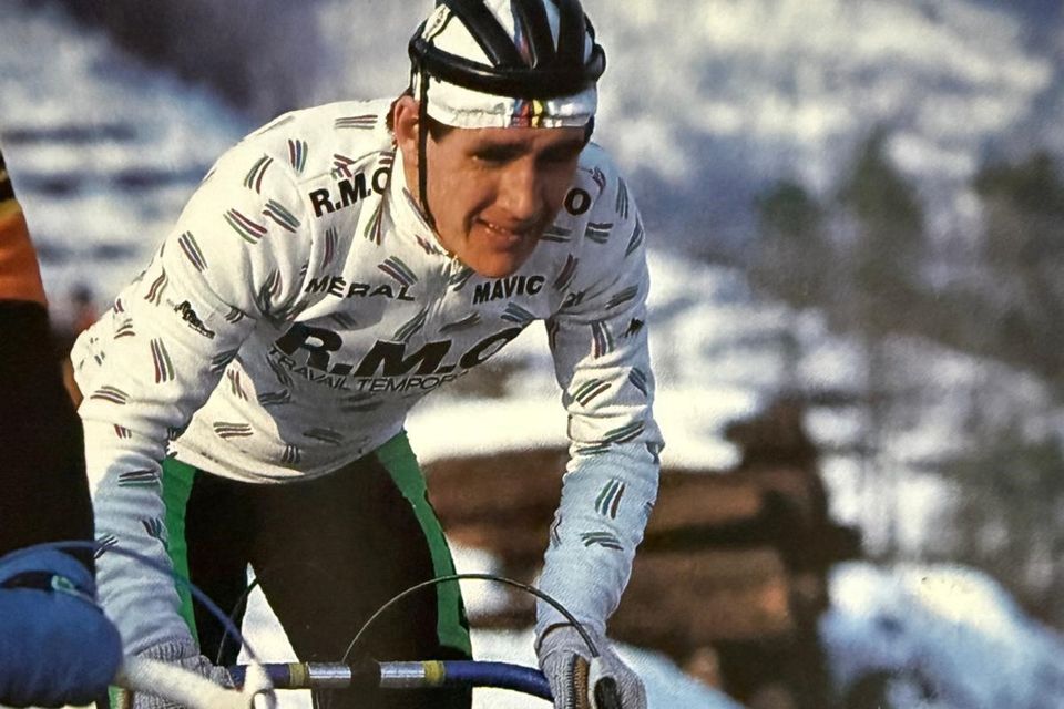 ‘The coldest day I’ve ever known on a bike' - Paul Kimmage during the Etoile de Besseges race in 1986.